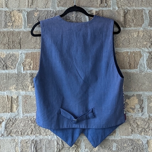 VTG 80s Leena Studio NY Boho Beaded Vest Size Small - Picture 6 of 8